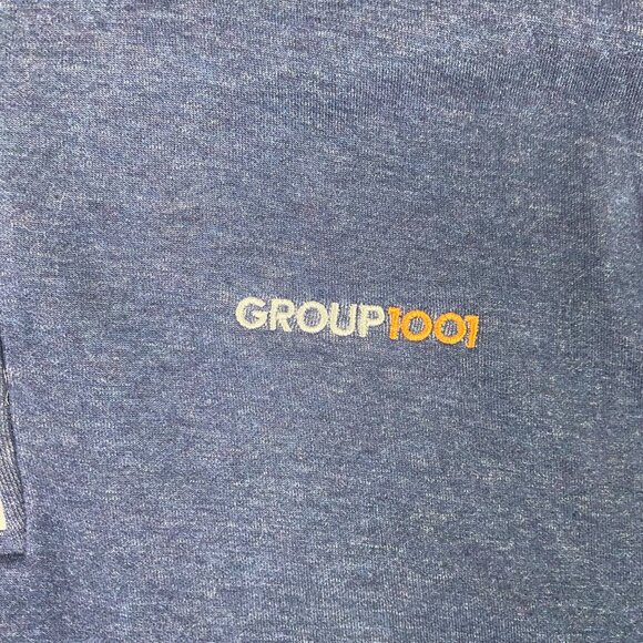 Johnnie-O Sully 1/4 Zip Pullover Men's Medium Midnight Navy Blue Sweatshirt - Picture 3 of 12